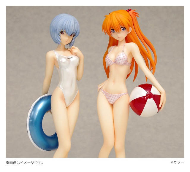 エヴァンゲリオンストア限定 BEACH QUEENS レイ＆アスカ コミックVer.セット【パールカラーedition】