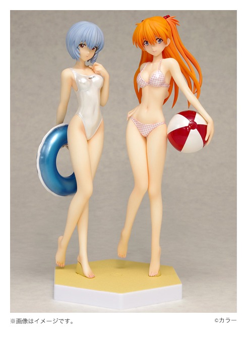 エヴァンゲリオンストア限定 BEACH QUEENS レイ＆アスカ コミックVer.セット【パールカラーedition】
