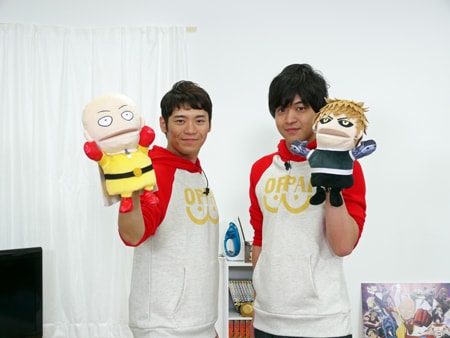 左から、サイタマ役の古川慎、ジェノス役の石川界人。