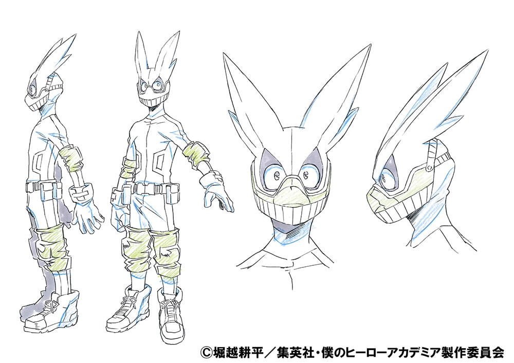 ヒーローコスチュームを着用した緑谷出久の設定画。 - 「僕のヒーロー