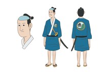 磯部磯兵衛の設定画。(c)仲間りょう/集英社・磯豆奉行所