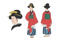 母上の設定画。(c)仲間りょう/集英社・磯豆奉行所