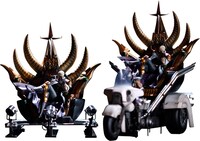 （左から）「聖帝サウザー玉座ver.」「聖帝サウザー神輿ver.」