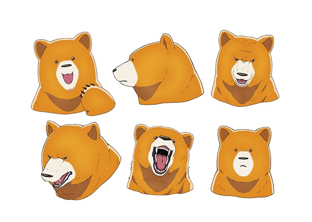 クマ井ナツの設定画。