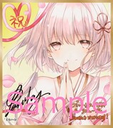 Laruha「花紡ぎの針 －ジゼルカ画廊－」ミニ色紙風イラストカード