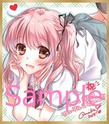 谷村まりか「ほけんのせんせい」ミニ色紙風イラストカード