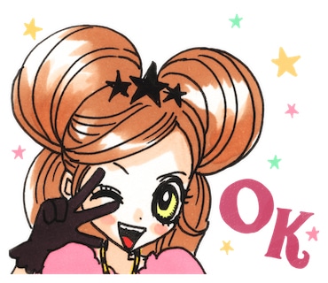安野モヨコ「シュガシュガルーン」LINEスタンプより。