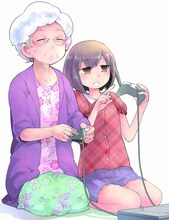 瀬野反人「おばあちゃんとゲーム」メインビジュアル。