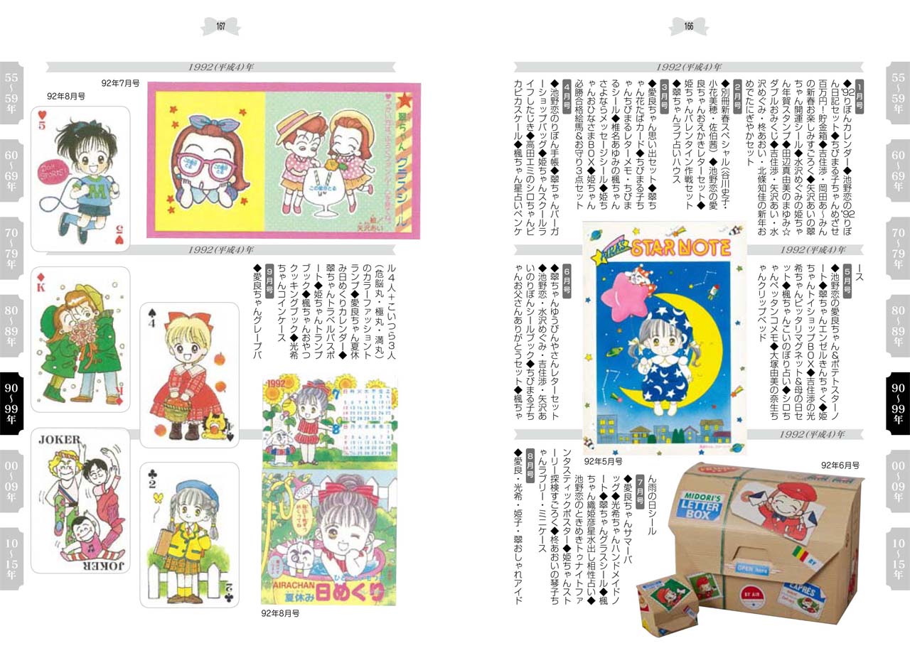 「りぼんの付録 全部カタログ ～少女漫画誌60年の歴史～」電子版より。