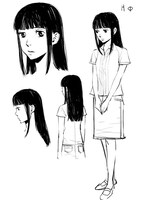 「蛍火の灯る頃に」ヒロイン・月の設定画。