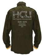 「ヨルムンガンド」の「HCLI M-65ジャケット」。コミックマーケット89では「HCLI PVCパッチ」とのセットでの取り扱いとなる。