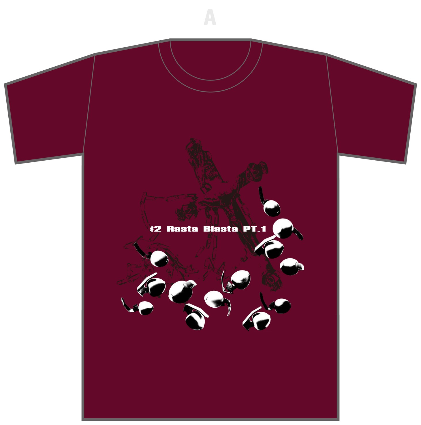 「BLACK LAGOON」の「サブタイトル Ｔシャツ（Rasta Blasta）」。