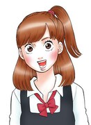 初公開された中学生時代の香のイラスト。