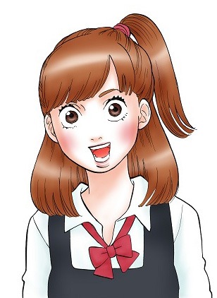 初公開された中学生時代の香のイラスト。