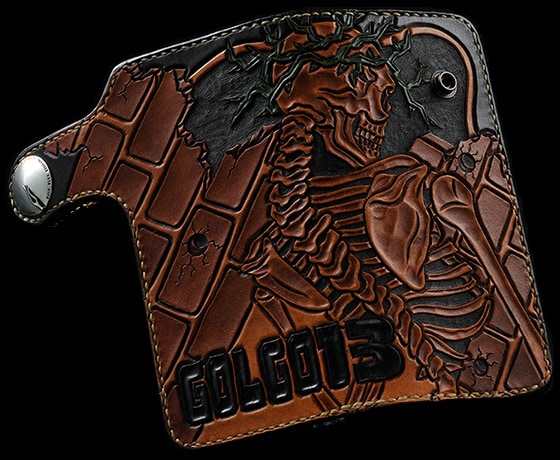 「ゴルゴ13レザーカービング長財布」