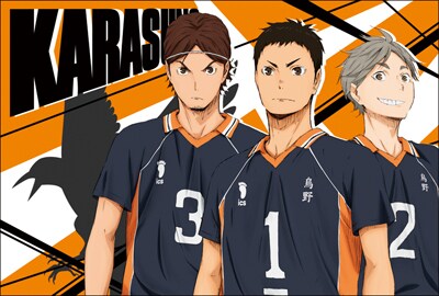 烏野高校のポストカード。 - 「ハイキュー!!」烏野から白鳥沢まで、全8