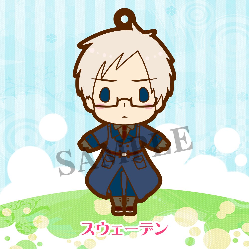 最終お値下げです。ヘタリア　ばるんこスウェーデン ヘタリア World☆Stars_ばるんこスタンドキーホルダー