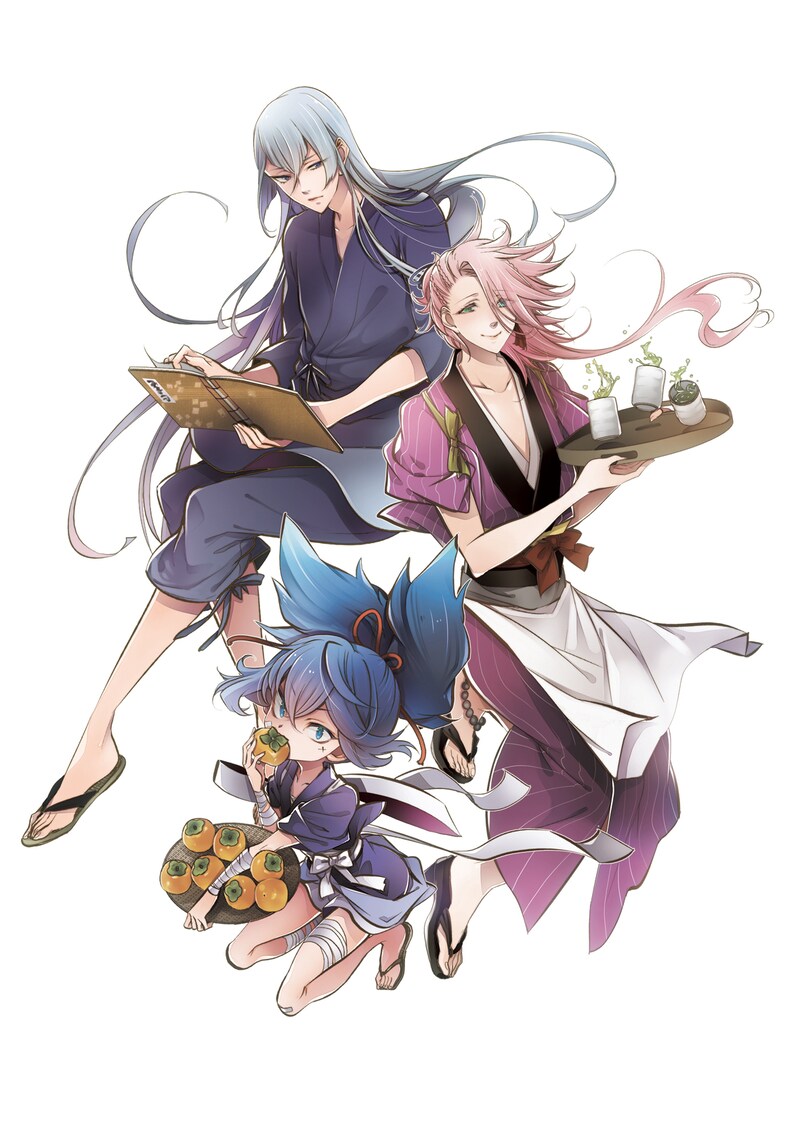 みなもと悠「わぼく記念日」のイラスト。［原案：「刀剣乱舞-ONLINE-」より（DMMゲームズ/Nitroplus）］