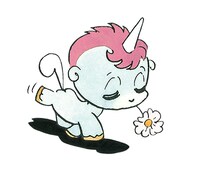 LINEスタンプ「ユニコ1」より。