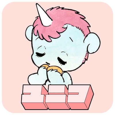 LINEスタンプ「ユニコ1」のメイン画像。