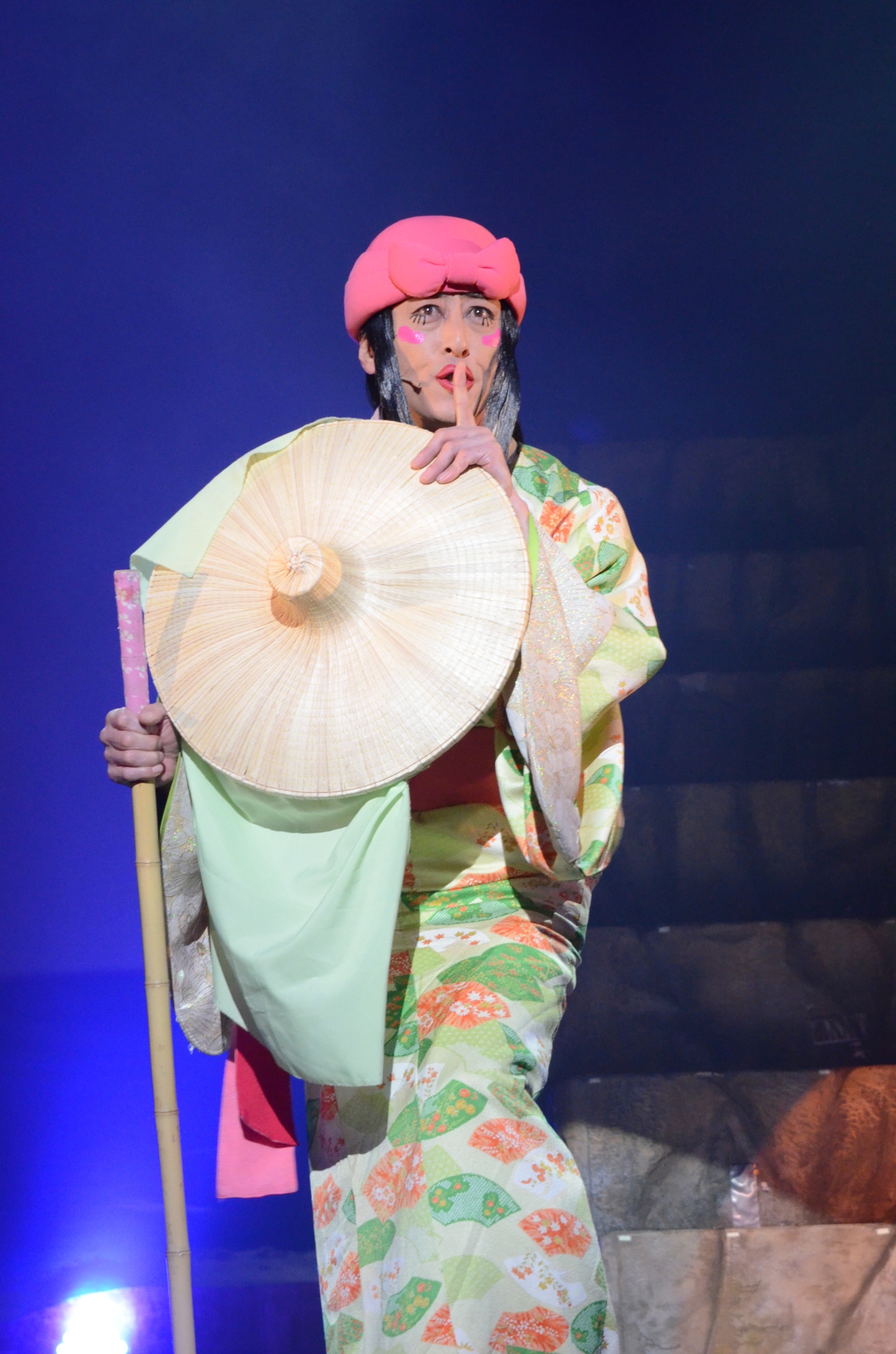 山田先生の女装姿。