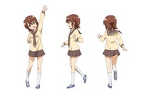 小田切双葉（CV：金澤まい）の設定画。