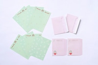 「こどものおもちゃ」の便箋と封筒。