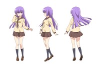 西川葉子（CV：和久井優）の設定画。