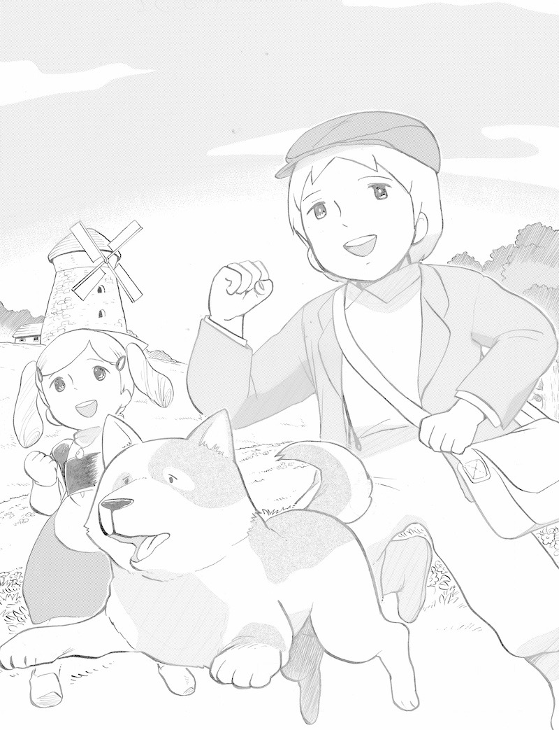 「名犬！アイゼンハワー物語」のイラスト。