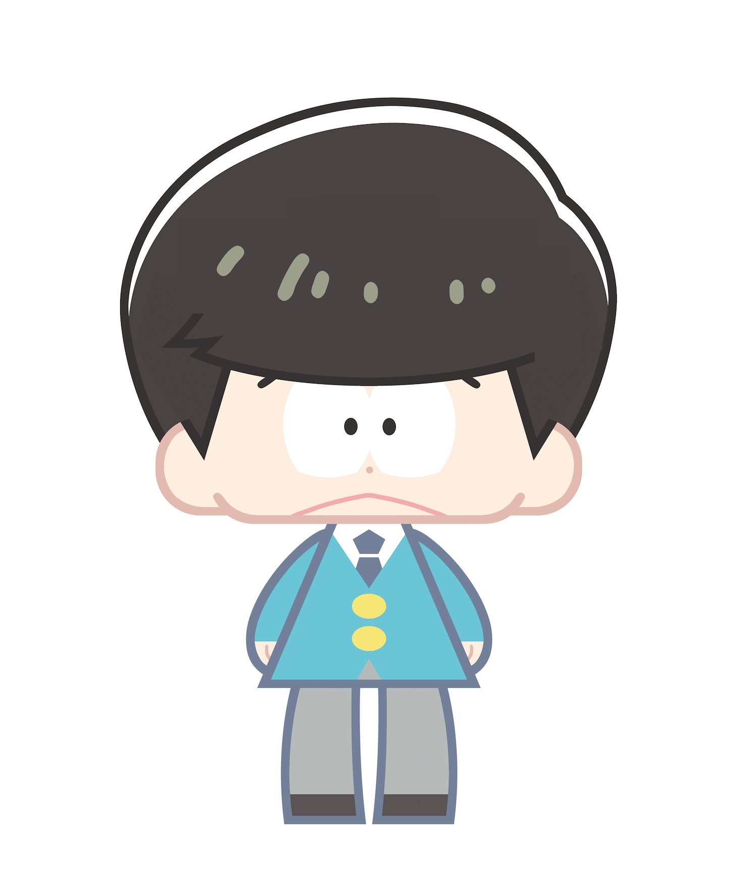 「こえだらいず 14 おそ松さん」 のチョロ松の原案イラスト。