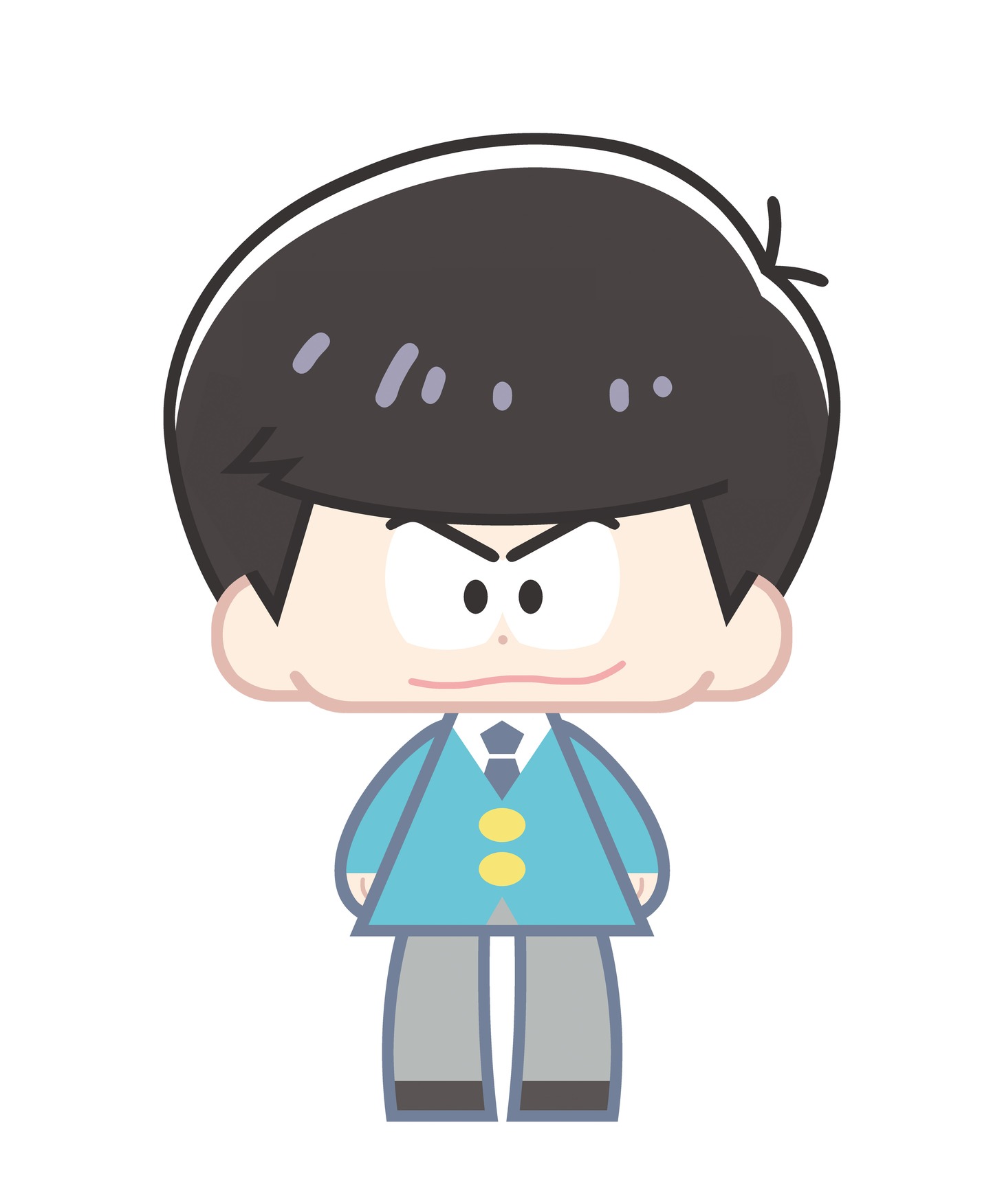 「こえだらいず 14 おそ松さん」 のカラ松の原案イラスト。