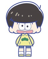 「こえだらいずR ラバーストラップコレクション」の十四松の原案イラスト。