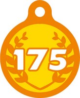 c賞「総北デザインベアブリック」に付属するゼッケンナンバー入りプレート