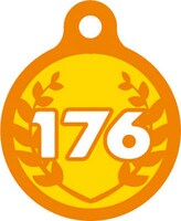 c賞「総北デザインベアブリック」に付属するゼッケンナンバー入りプレート