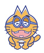 「こえだらいずR ラバーストラップコレクション」のエスパーニャンコの原案イラスト。