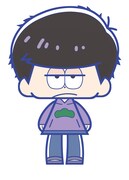 「こえだらいずR ラバーストラップコレクション」の一松の原案イラスト。