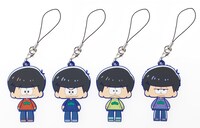 「こえだらいずR ラバーストラップコレクション」のラインナップの一部。