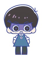 「こえだらいずR ラバーストラップコレクション」のトッティの原案イラスト。