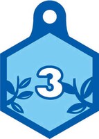 D賞「箱根学園デザインベアブリック」に付属するゼッケンナンバー入りプレート