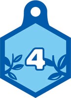 D賞「箱根学園デザインベアブリック」に付属するゼッケンナンバー入りプレート