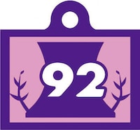 E賞「京都伏見デザインベアブリック」に付属するゼッケンナンバー入りプレート