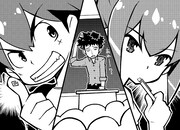 「ちょい能力でいこう！ 転校生は透明人間!?のまき」本編より挿絵のサンプル。