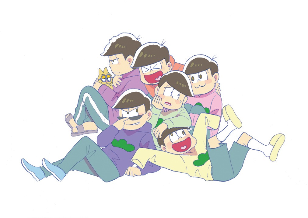 「おそ松さん」のカラーカット。