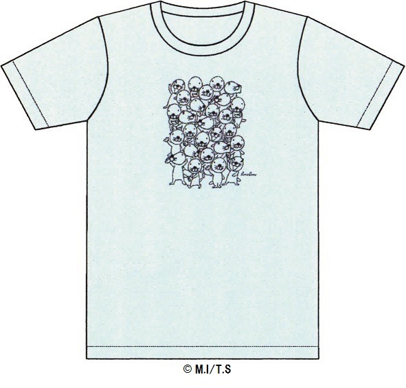 ぼのショップ限定商品のTシャツ「ぼのぼのいっぱい柄」。
