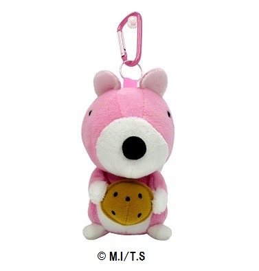 2月6日から先行販売されるカラビナ付きぬいぐるみ。