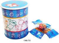 ぼのショップ限定商品の「缶おかき」。