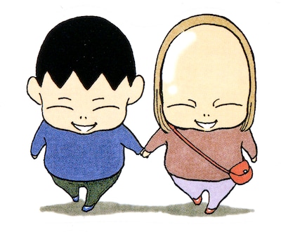 「バカ姉弟」のイラスト。