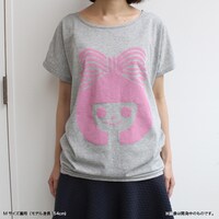 「りぼん Tシャツ グレー」