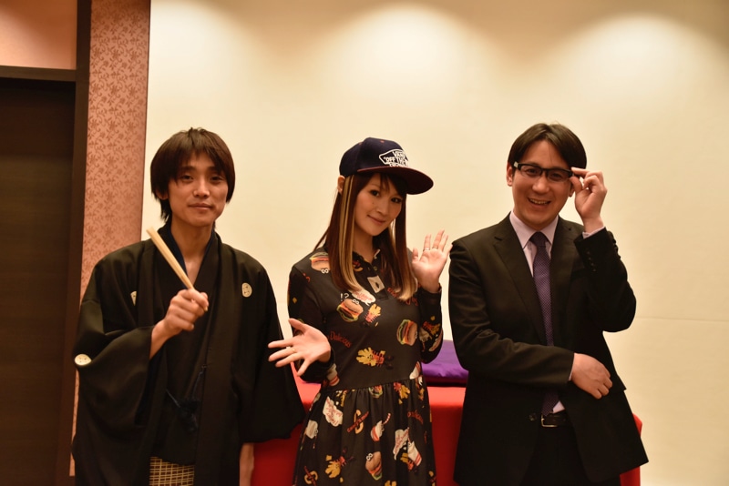 （左から）吉田尚記、小林ゆう、サンキュータツオ。