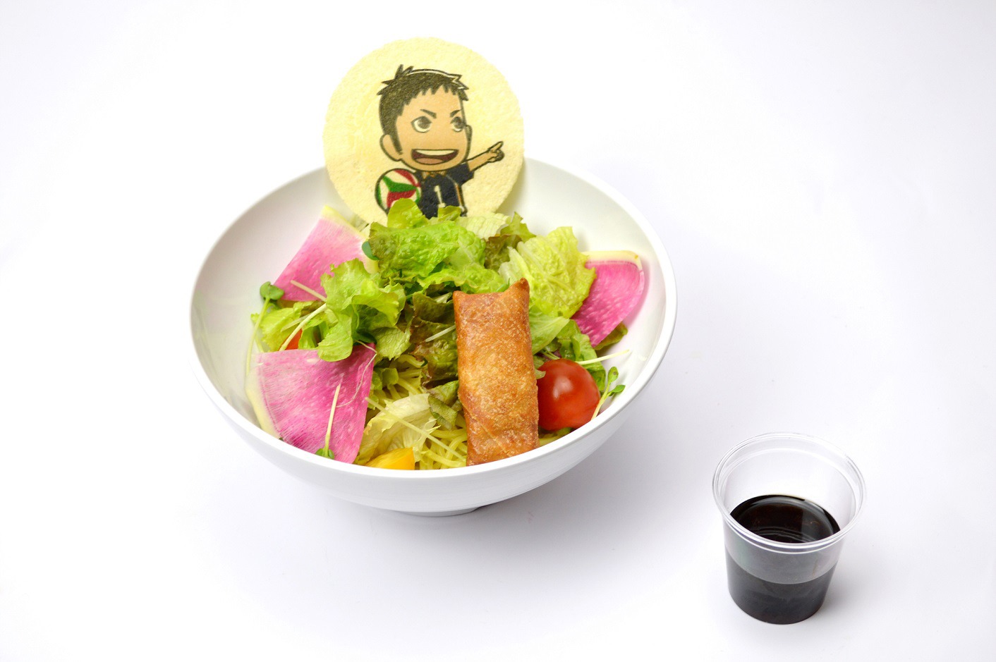 「『まあ　存分に食べなさいよ。』澤村大地のラーメンサラダ」